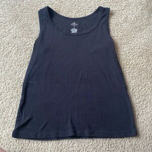 St. John’s Bay Women’s Medium Cotton Black Tank Top